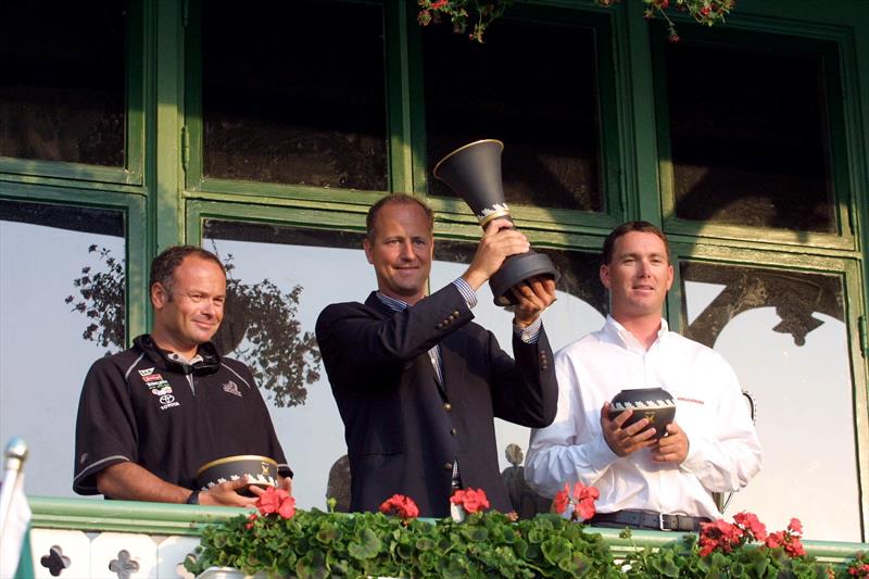 Magnus Holmberg (SWE) winning the 2001 Swedish Match Tour with Bertrand Pace (FRA) in 2nd and Gavin Brady (NZL) in 3rd photo copyright Dan Lungsvik taken at  and featuring the Match Racing class