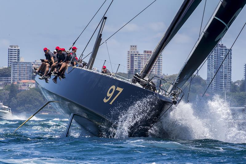 Beau Geste rocketing along during the SOLAS Big Boat Challenge - photo © Andrea Francolini