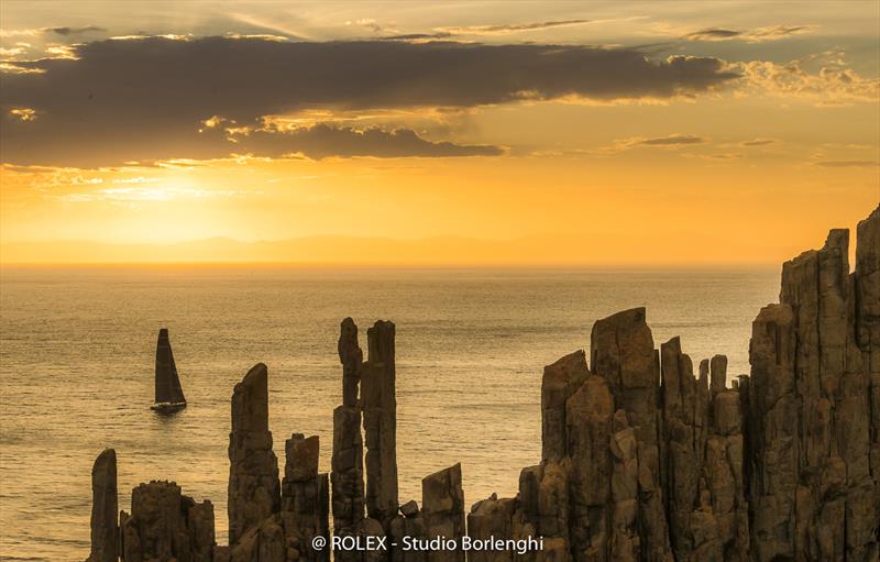 The Organ Pipes, Tasmania - 2017 Rolex Sydney Hobart Race photo copyright Carlo Borlenghi taken at Cruising Yacht Club of Australia and featuring the Maxi class