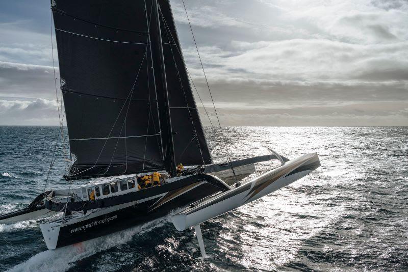 Spindrift 2 challenging for the Jules Verne Trophy photo copyright Chris Schmid / Spindrift Racing taken at  and featuring the Maxi class