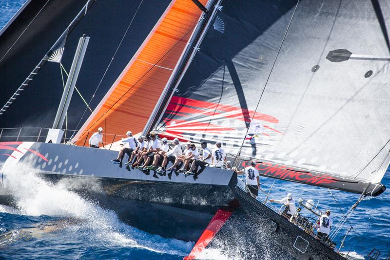 Comanche is favourite to win the IMA Trophy - a fine vintage silver cup presented by the IMA and awarded to the first monohull - RORC Transatlantic Race photo copyright ELWJ Photography taken at Royal Ocean Racing Club and featuring the Maxi class