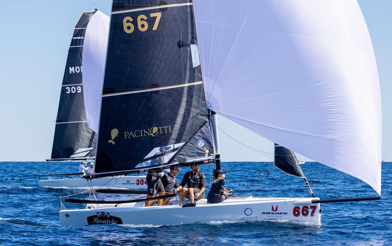 Melges 20 and Melges 32 Worlds at Puntaldia, Sardinia day 3 photo copyright Enfant Terrible / Zerogradinord taken at  and featuring the Melges 20 class