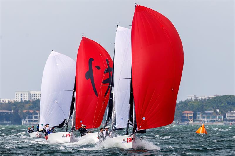 Melges 20 racecourse action photo copyright Scott Trauth taken at Miami Yacht Club and featuring the Melges 20 class