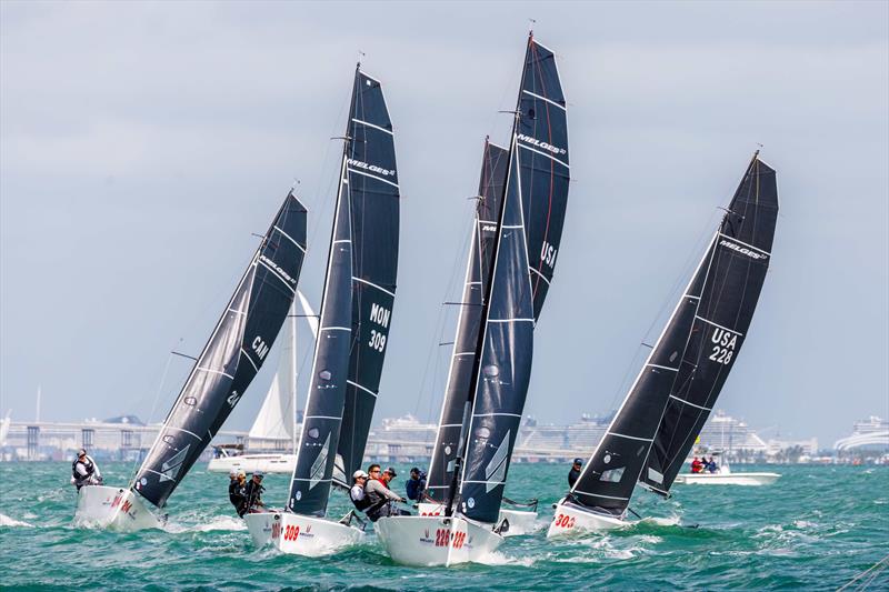 Melges 20 racecourse action photo copyright Scott Trauth taken at Miami Yacht Club and featuring the Melges 20 class