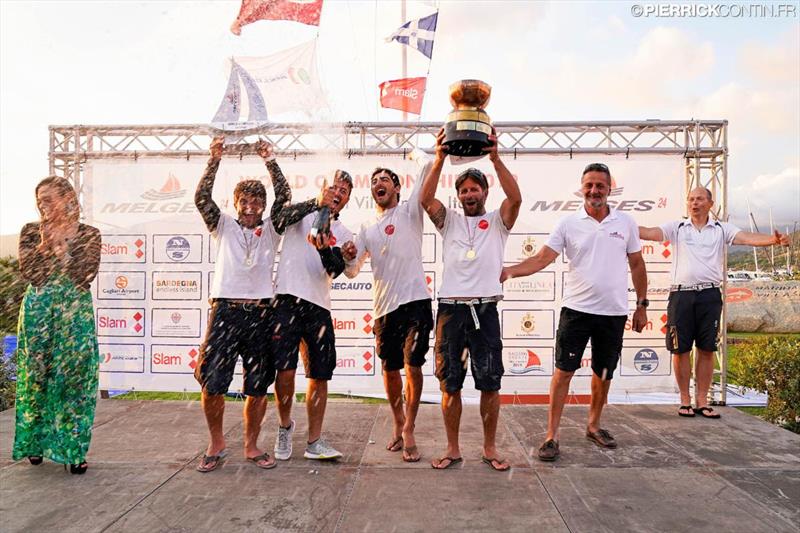 Melges 24 Corinthian World Champion 2019 - Taki 4 of Marco Zammarchi with Niccolo Bertola, Giacomo Fossati, Giovanni Bannetta. Pietro Seghezza and Giorgio de Mari  photo copyright Pierrick Contin / IM24CA taken at Lega Navale Italiana and featuring the Melges 24 class