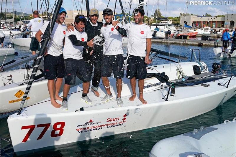 Melges 24 Corinthian World Champion 2019 - Taki 4 of Marco Zammarchi with Niccolo Bertola, Giacomo Fossati, Giovanni Bannetta, Pietro Seghezza and Giorgio de Mari photo copyright Pierrick Contin / IM24CA taken at Lega Navale Italiana and featuring the Melges 24 class