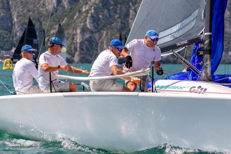 Gill Race Team GBR694 of Miles Quinton with Geoff Carveth at the helm - Melges 24 European Sailing Series 2021 Event 3 - Riva del Garda, Italy - photo © IM24CA / ZGN
