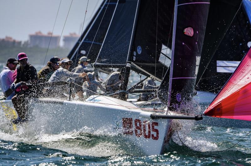 Megan Ratliff, U.S. Melges 24 Class President and owner of the Corinthian powered Decorum (USA) with her brother Hunter at the helm will sail  in Toronto - Melges 24 World Championship 2022 in Ft. Lauderdale, FL, USA - photo © IM24CA | Matias Capizzano