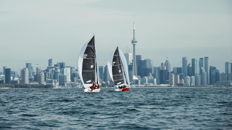 Melges 24 racing on the Toronto lakefront! photo copyright Alina Heinrich taken at National Yacht Club, Canada and featuring the Melges 24 class