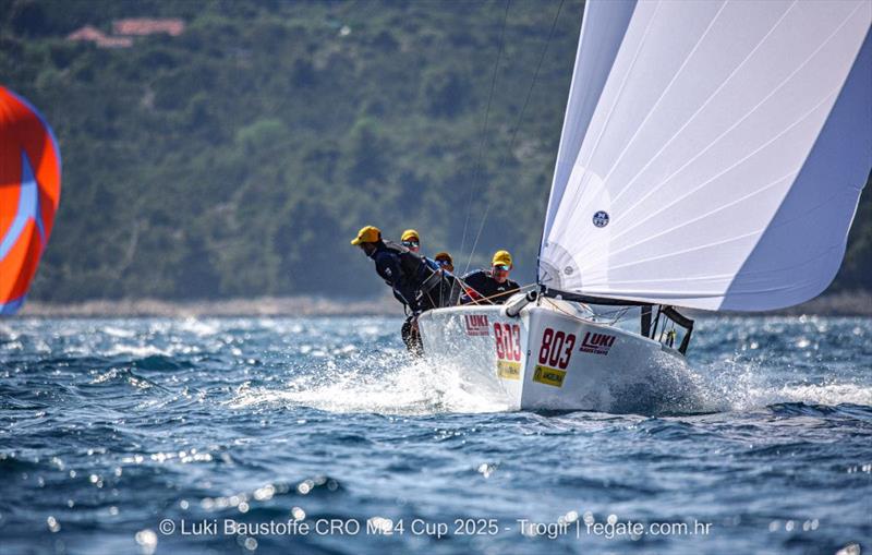 Luka Šangulin's Panjic CR0803 - Luki Baustoffe CRO Melges 24 Cup 2025 - Trogir | Melges 24 European Sailing Series 2025 photo copyright regate.com.hr taken at  and featuring the Melges 24 class