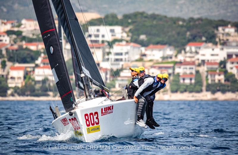 Luka Šangulin's Panjic CRO803 - Luki Baustoffe CRO Melges 24 Cup 2025 - Trogir | Melges 24 European Sailing Series 2025 photo copyright regate.com.hr taken at  and featuring the Melges 24 class