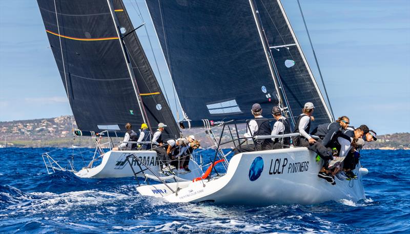 Melges 20 and Melges 32 Worlds at Puntaldia, Sardinia day 2 photo copyright Enfant Terrible / Zerogradinord taken at  and featuring the Melges 32 class