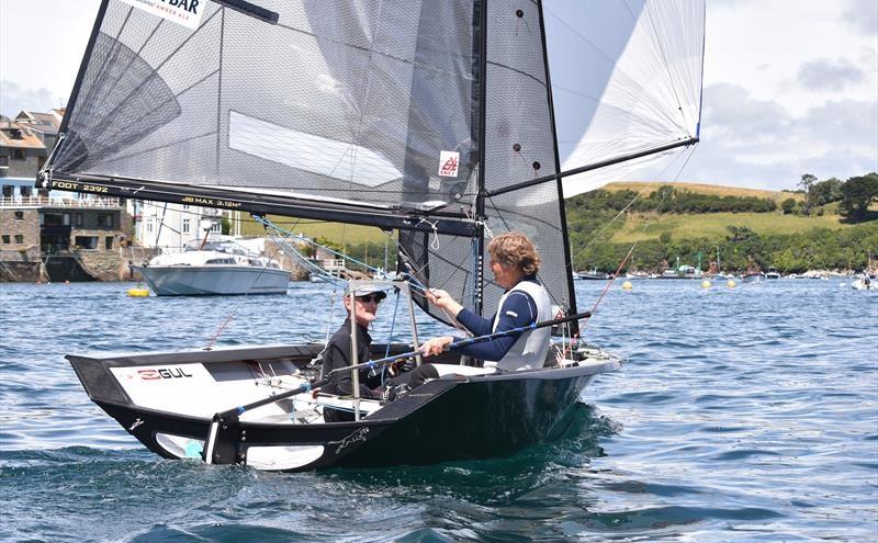 Jon Turner & Richard Parslow roll back the years on day 3 at Sharps Doom Bar Salcombe Merlin Week photo copyright David Henshall taken at Salcombe Yacht Club and featuring the Merlin Rocket class