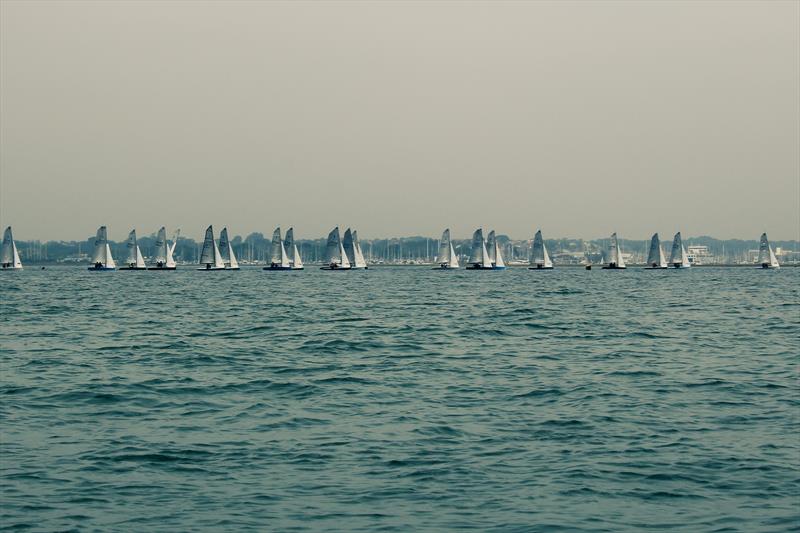 Craftinsure Merlin Rocket Silver Tiller Series at Lymington - photo © Giles Thornton