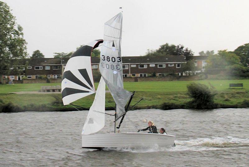 A broken gooseneck during the Merlin Rocket Craftinsure Silver Tiller and Thames Series at Hampton photo copyright Emily Bunner/Nicky Page/Deirdre Bell taken at Hampton Sailing Club and featuring the Merlin Rocket class