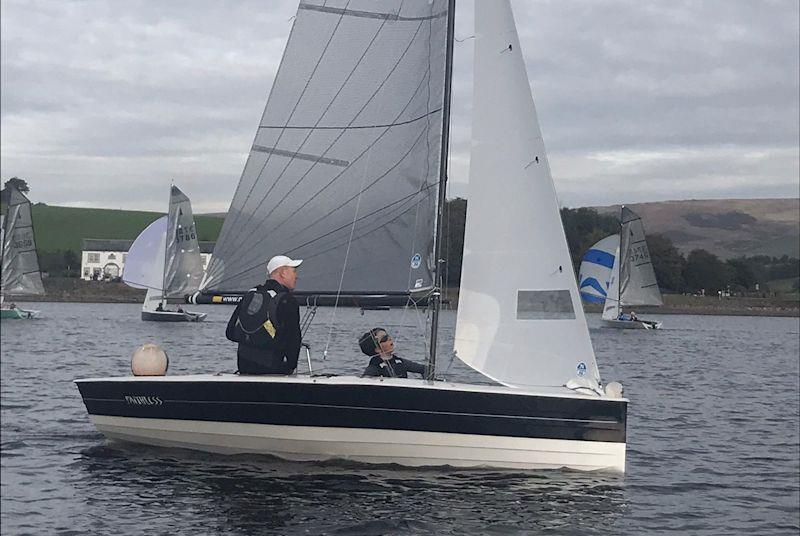 Richard Whitworth and Jasper Bramwell during the Craftinsure Merlin Rocket Silver Tiller Felucca Trophy at Hollingworth - photo © Emma Turner