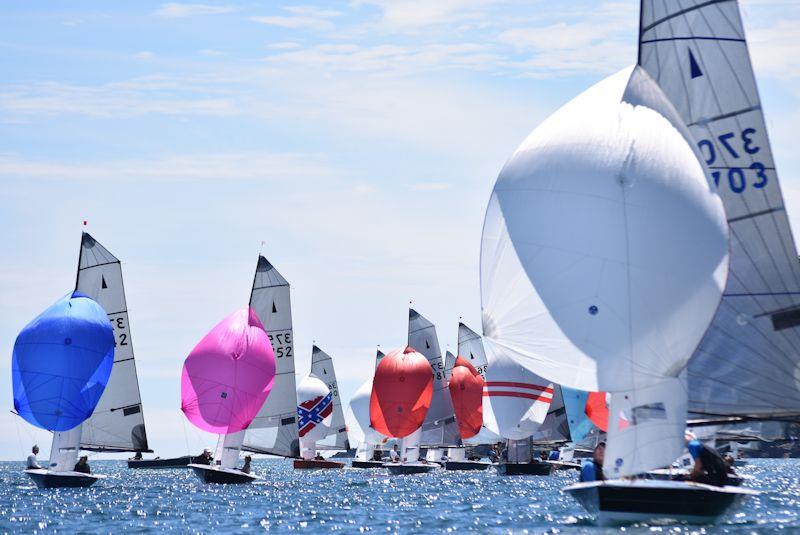 in this classic shot from a crowded Salcombe, can you recognise the one boat that ISN'T a Winder? photo copyright David Henshall taken at Salcombe Yacht Club and featuring the Merlin Rocket class