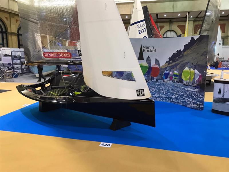 Merlin Rockets at the RYA Dinghy Show 2019 photo copyright MROA taken at RYA Dinghy Show and featuring the Merlin Rocket class
