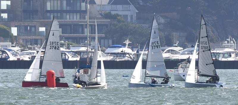 Merlin Rockets during the Parkstone Yacht Club Easter Series photo copyright David Law taken at Parkstone Yacht Club and featuring the Merlin Rocket class