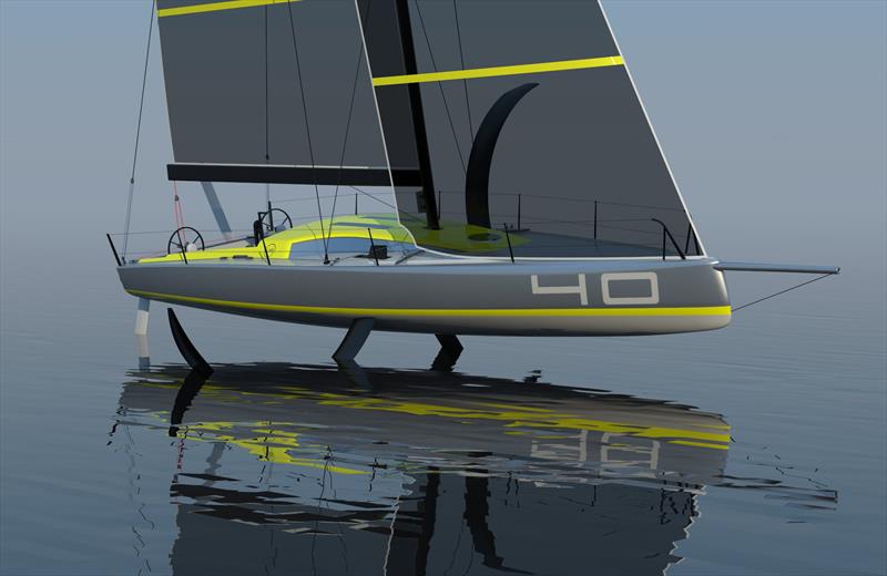 MW40OF - New Foiling Offshore Sailboat Concept photo copyright Wilson / Marquinez Naval Architecture taken at 