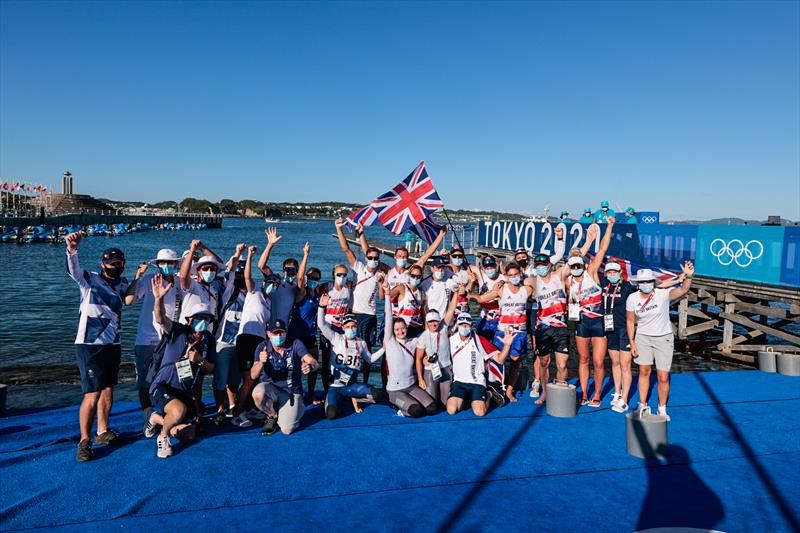 Team GB at the Tokyo 2020 Olympic Sailing Competition - photo © Sailing Energy / World Sailing