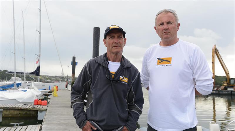 David Barnes and Rick Dodson, former America's Cup sailors who suffer from MS and are part of the New Zealand Sailing team in Kinsale for the IFDS World Championships - photo © Michael Mac Sweeney / Provision