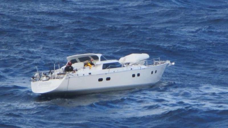 SV Platino after being dismasted in the Sw Pacific, June 2016 photo copyright Southern Lily taken at 