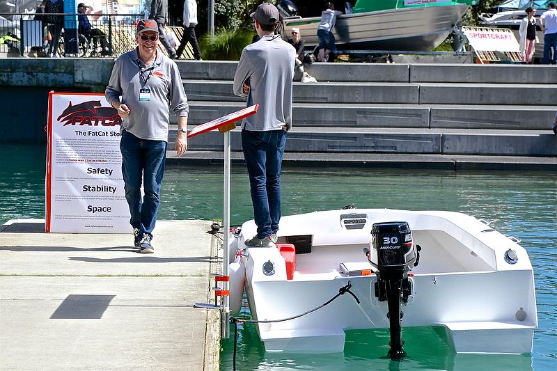 Fat Cat's stability demonstrated - Auckland On the Water Boat Show - Day 4 - September 30, 2018 - photo © Richard Gladwell