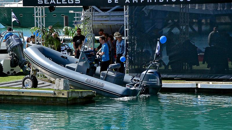 Sealegs enters the water - Auckland On the Water Boat Show - Day 4 - September 30, 2018 - photo © Richard Gladwell