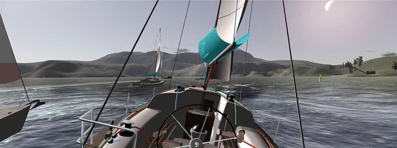 Actual screen grab from the eSail Sailing Simulator photo copyright eSail Sailing Simulator taken at 