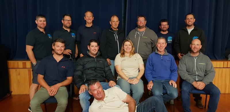 Sailors competing in 2019 SSANZ Two Handed Round New Zealand Race (missing Matthew Flynn and Murray Hartley) photo copyright Deb Williams taken at 