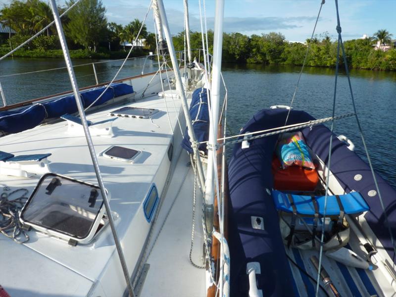 Foredeck and dinghy - Silver Fern - photo © Martha Mason