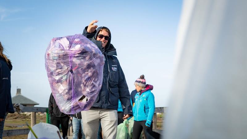 Olympic sailors' show of force for Plastic Free Day photo copyright Nick Dempsey / RYA taken at Weymouth & Portland Sailing Academy