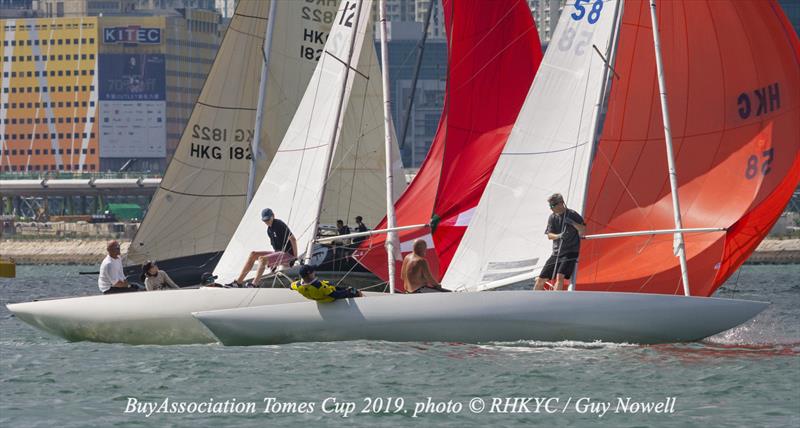 There was pressure... in patches! BuyAssociation Tomes Cup 2019 at RHKYC. - photo © Guy Nowell / RHKYC