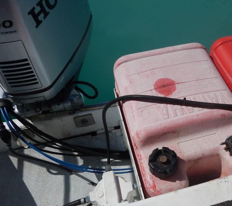 Perished fuel tank with a leak photo copyright Australian Maritime Safety Authority taken at 