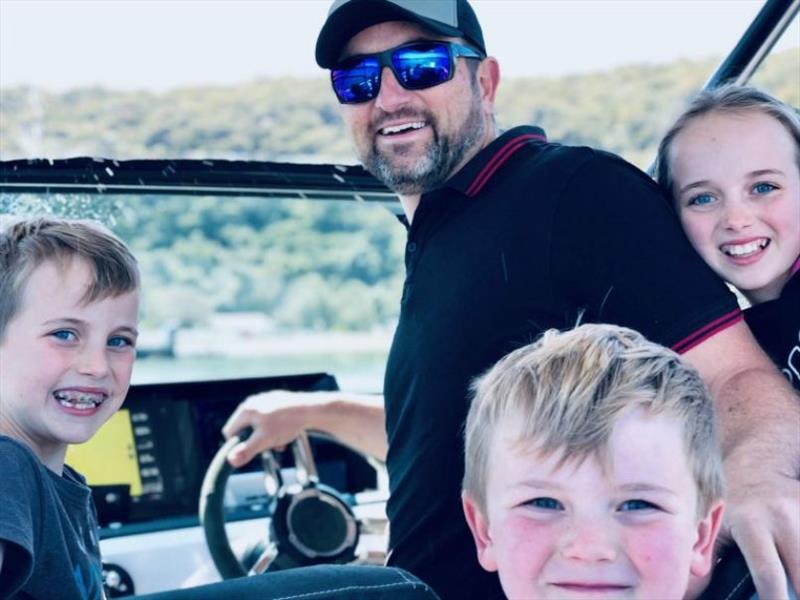 Alex Ball and his family took out the Axopar 28 for a pleasant Fathers Day out on the water photo copyright eyachts.com.au taken at 