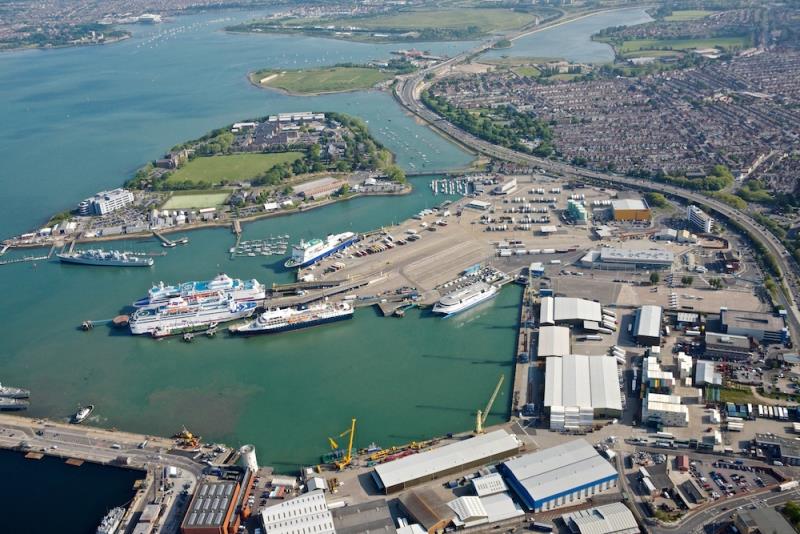 Portsmouth Port aerial view photo copyright CJB Photography taken at 