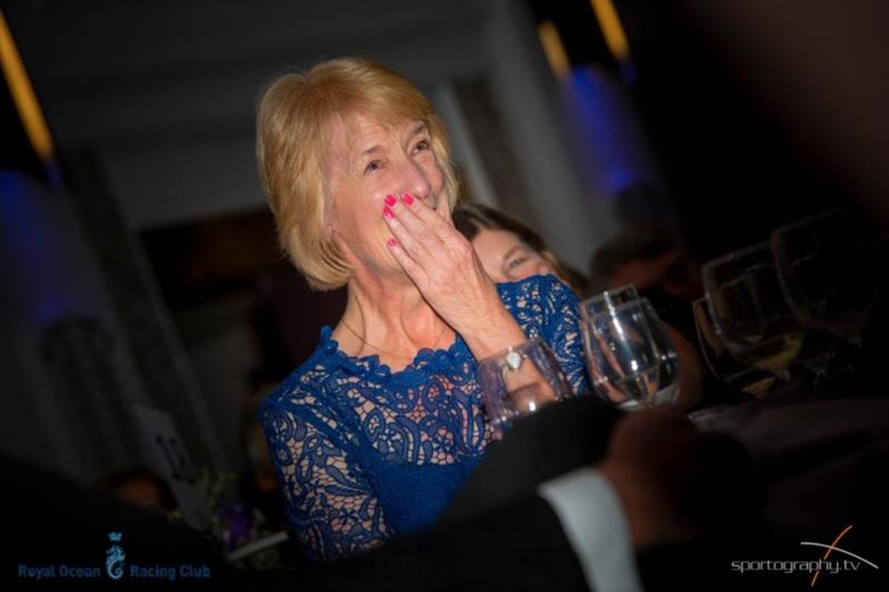Janet Grosvenor was surprised to be honoured at the recent RORC Annual Awards ceremony photo copyright Sportography.tv taken at Royal Ocean Racing Club
