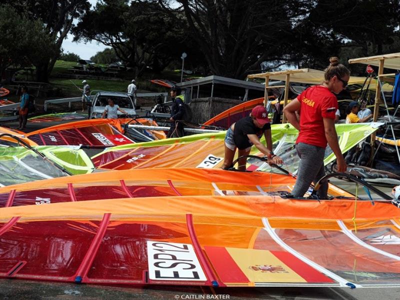 2020 RS:X Windsurfing Worlds ready to launch photo copyright Caitlin Baxter taken at Sorrento Sailing Couta Boat Club