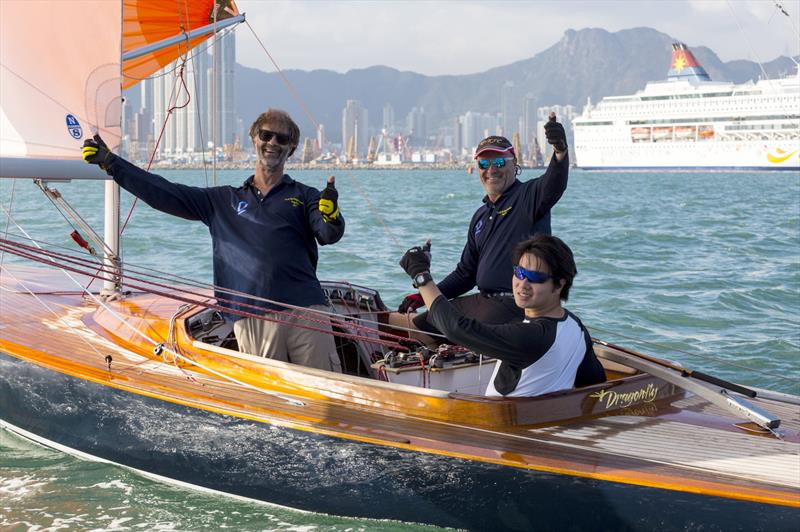 Winners are grinners! BuyAssociation HKRNVR Pursuit Race 2020 presented by RHKYC photo copyright RHKYC / Guy Nowell taken at Royal Hong Kong Yacht Club