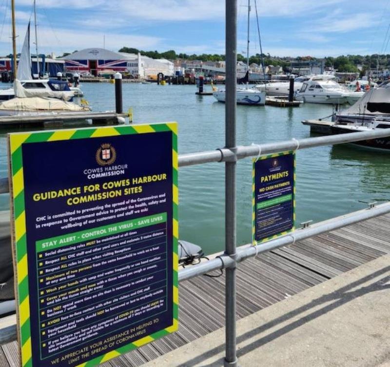 Cowes Harbour prepares for return of overnight visitors photo copyright Cowes Harbour Commission taken at 