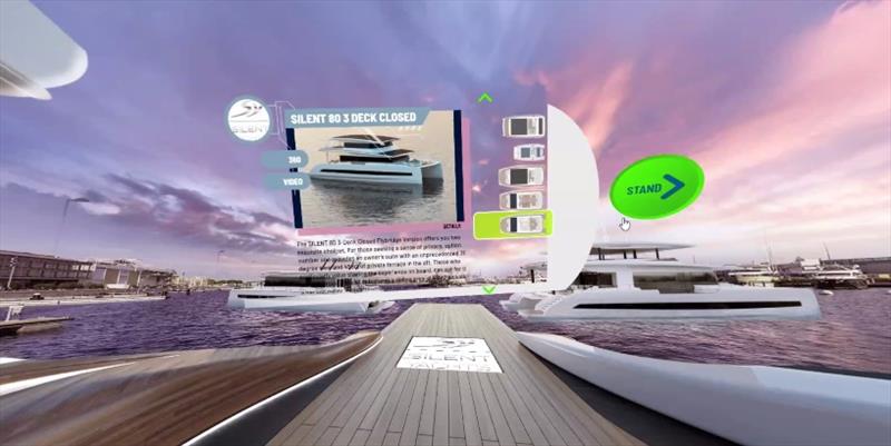 Virtual pontoon view - photo © Virtual Valencia Boat Show