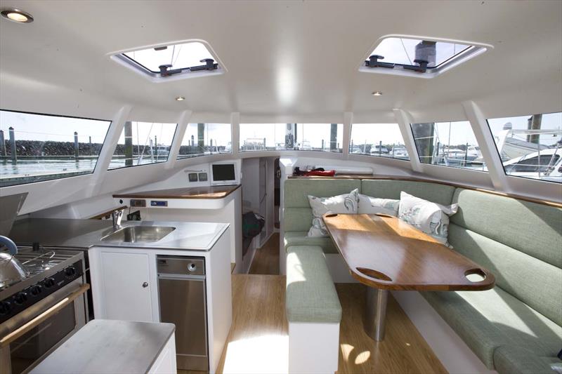 Celadon's saloon features the classic pilothouse 360 degree windows photo copyright Celadon taken at 