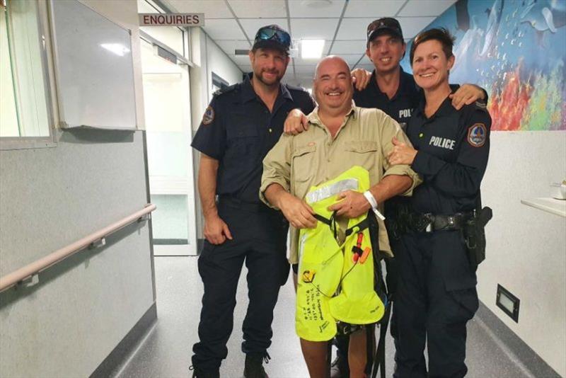 Nigel Fox was rescued by Police and taken to Gove District Hospital - photo © ABC News / NT Police