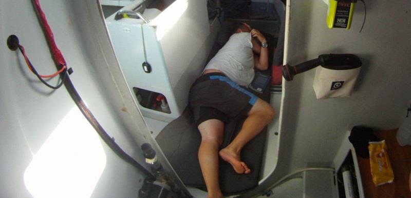 Polyphasic sleep – rest time – Global Ocean Race – Sergio Frattaruolo photo copyright Global Solo Challenge taken at 