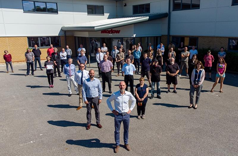 Marlow's workforce at their British headquarters in Hailsham, East Sussex photo copyright Marlow Ropes taken at 