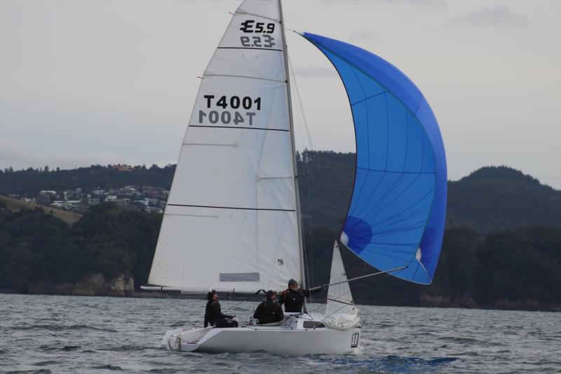 Boat 1 - Kagan, Jacob and Marty Weeks photo copyright Elliott 5.0 Association taken at Napier Sailing Club