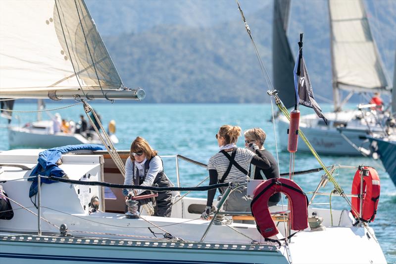 Ready to tack photo copyright Karmyn Ingram - Waikawa Boating Club taken at Waikawa Boating Club