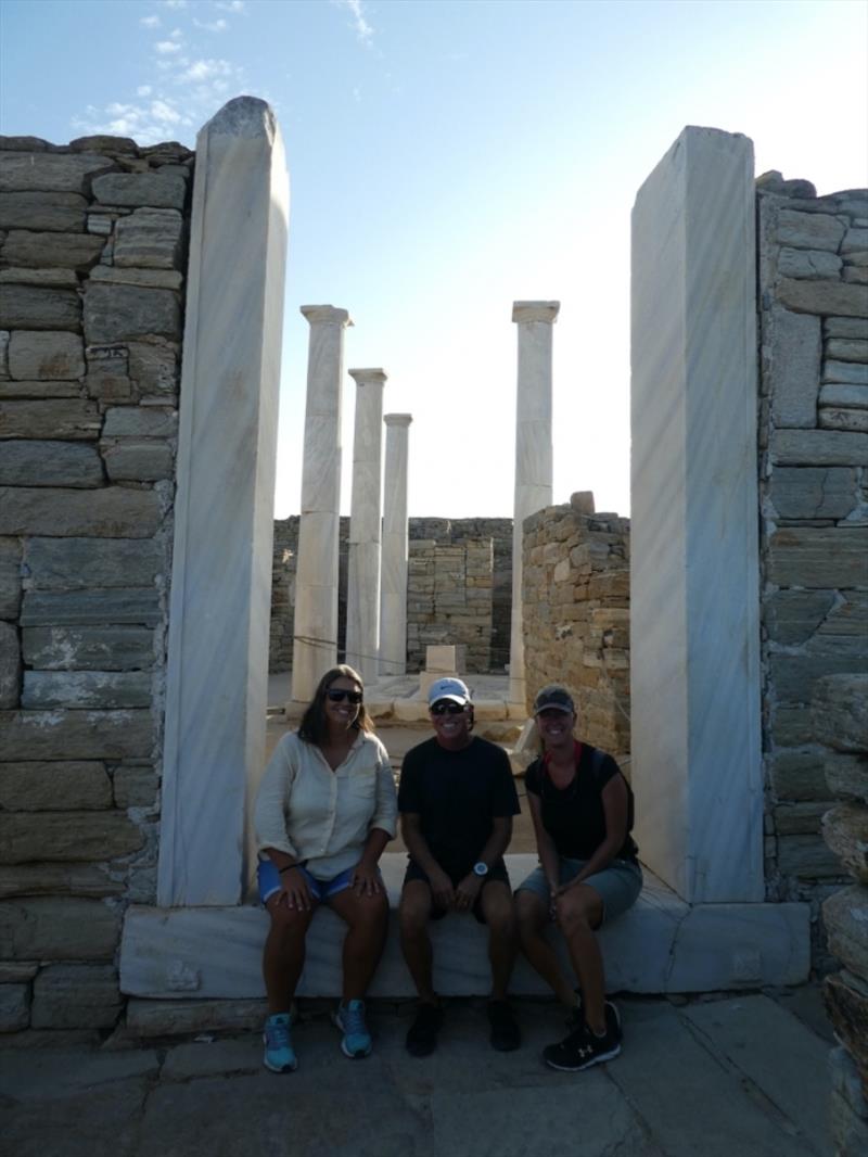 Maree, Jean and Yolene at Delos - photo © Red Roo