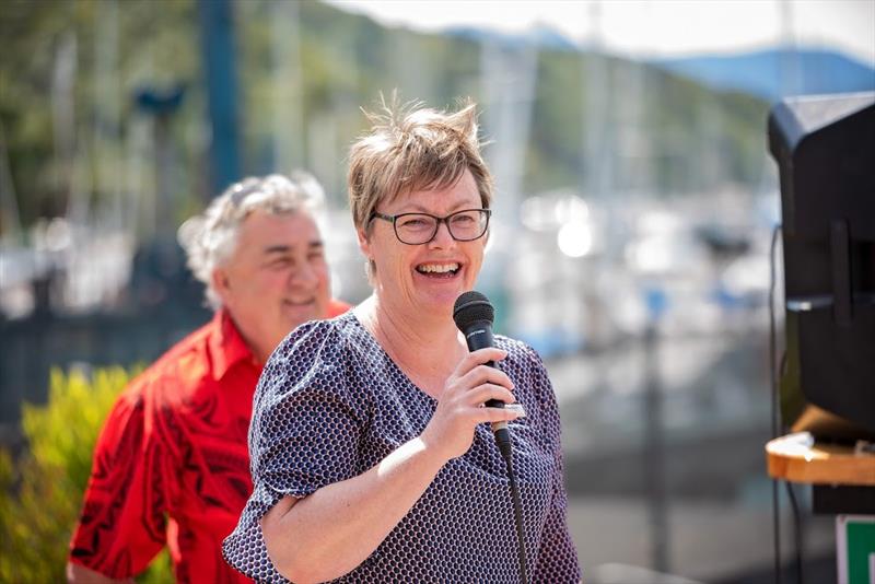 Deputy Mayor Nadine Taylor opens the club racing season  - launch of MV Ray White - October 2021 - photo © Karmyn Ingram